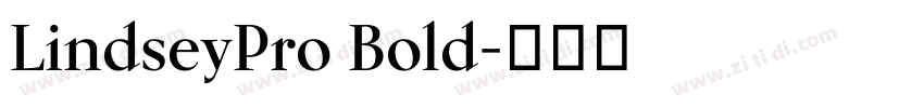 LindseyPro Bold字体转换